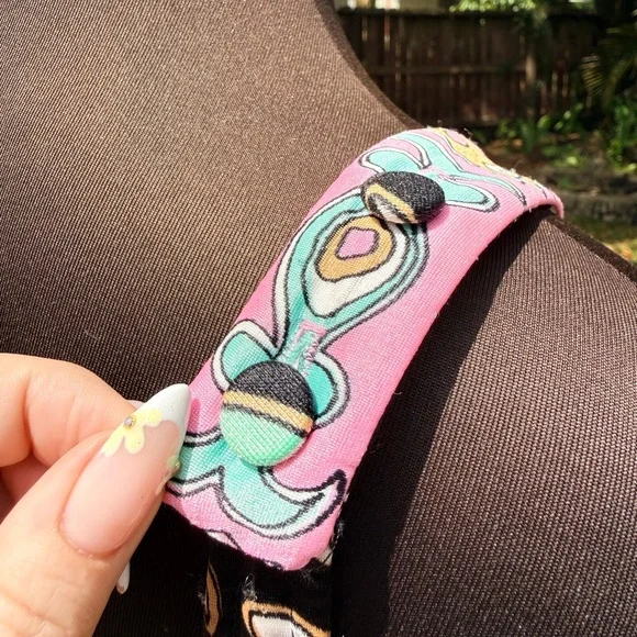 Vintage 1960s Pucci style Perfection Fit by Roxanne One Piece Swimsuit - Picture 6 of 11